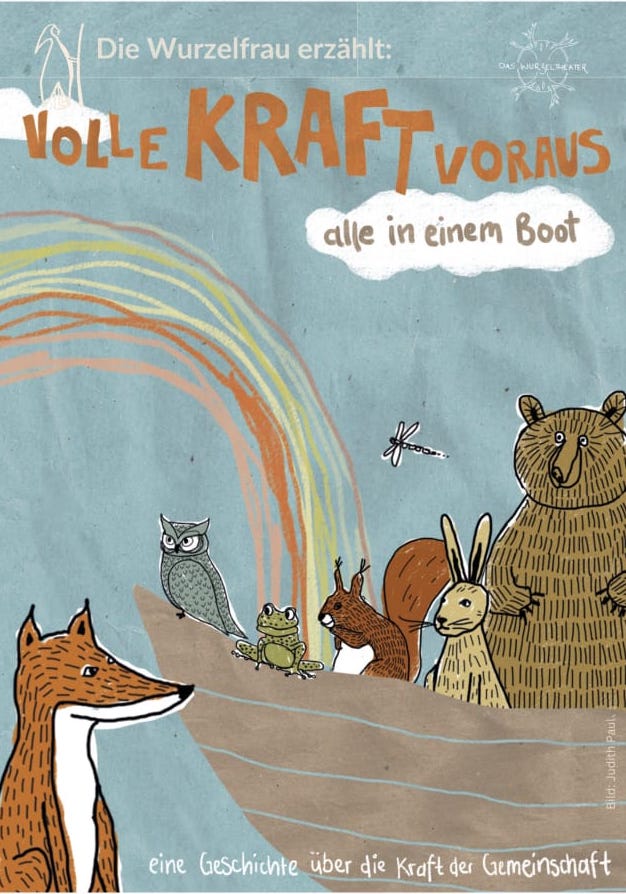 Volle Kraft voraus - alle in einem Boot