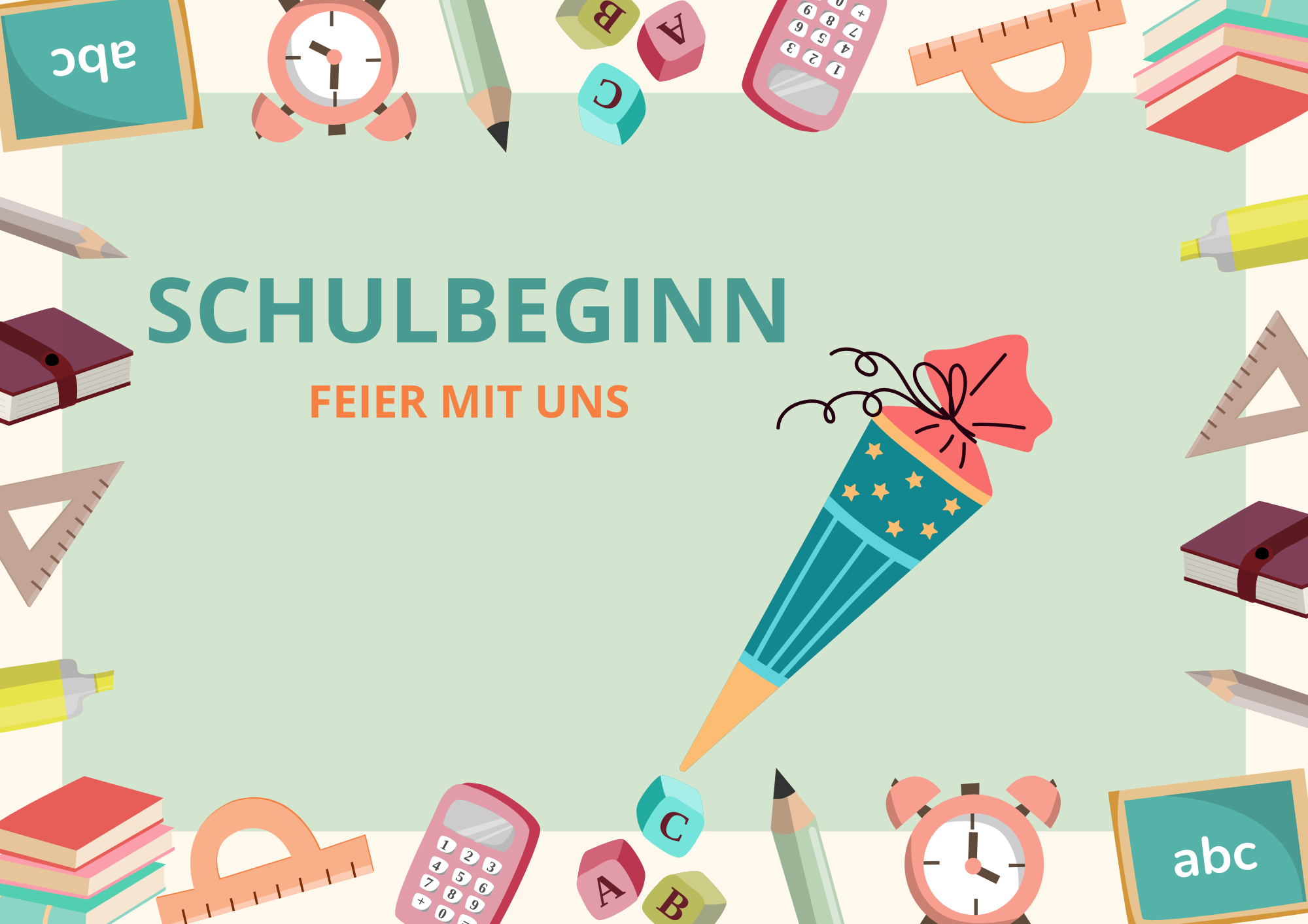 Back to SCHOOL - feier mit uns den Start in ein neues Schuljahr